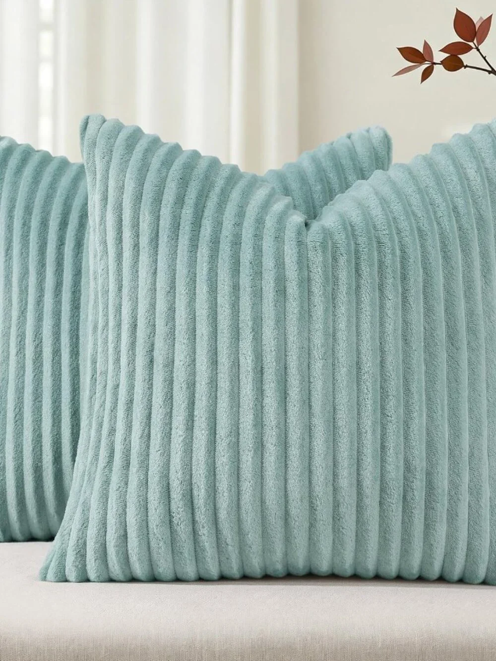 Miami Plush Flannel Throw Pillow Covers, 20